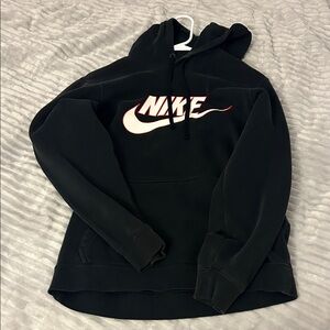 Nike Black Sweatshirt with Red Swoosh